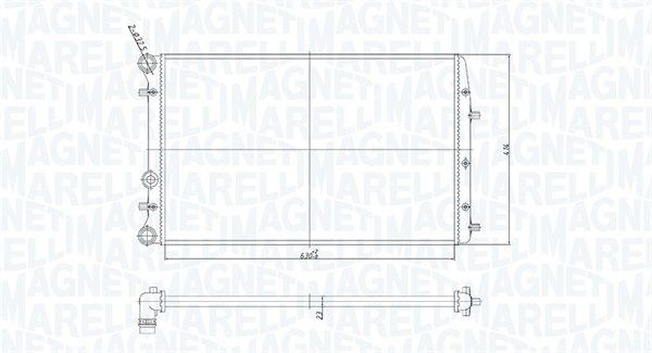 350213841000 Magneti Marelli Радіатор охолодження двигуна